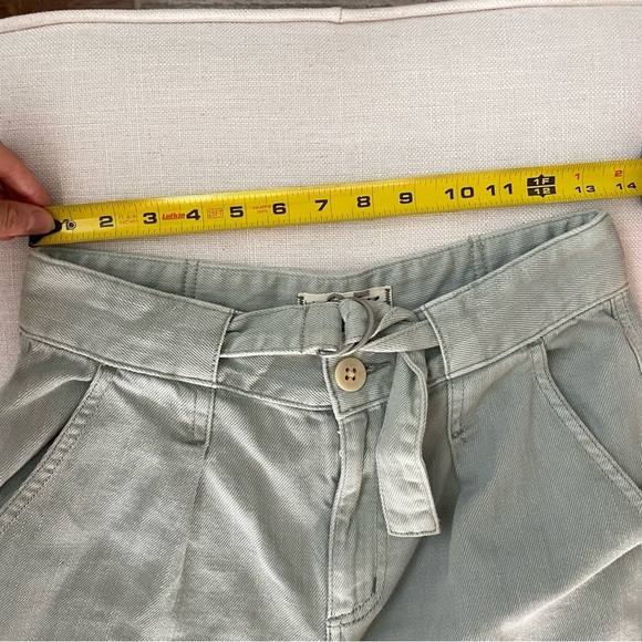 FREE PEOPLE We The Free Light Green Paloma Slouch Barrel Jeans 25 - Picture 10 of 13